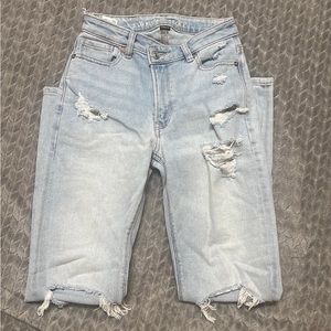 NWOT American Eagle Crossover Highest Waistest Straight Jeans